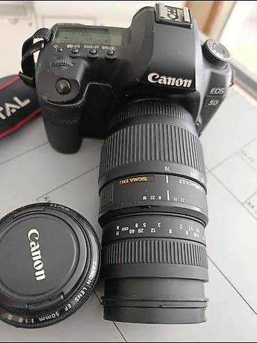 ikinci el iphone 13 pro max: Canon 5D Mark 2.Üzərində 70 300 və 50 mm 2 ədəd obyektiv ilə — 4