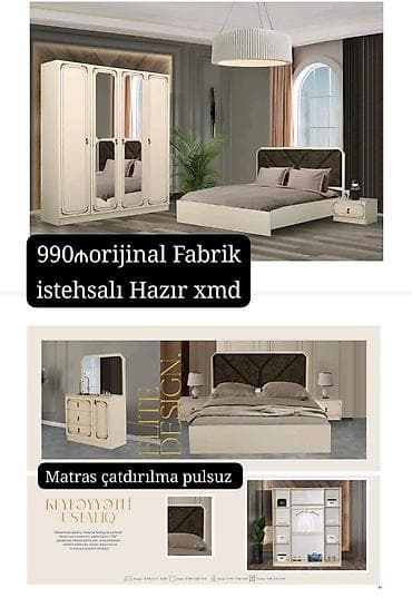 ariz mebel: İkinəfərlik çarpayı, Dolab — 1