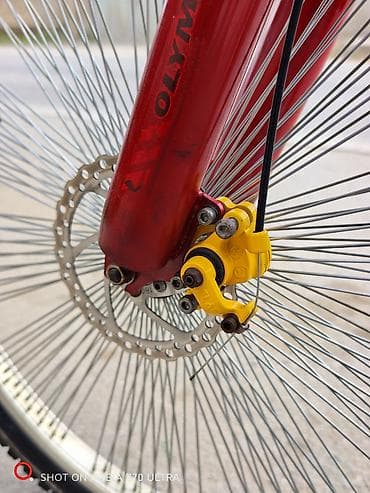 velosiped: OLYMPIA dağ velosipedi - Rəng: qırmızı - Çərçivə: amortizatorlu — 10