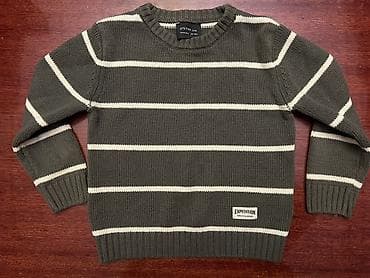 Üst geyimləri: Uşaq sviteri – O’STIN Kids - Model: zolaqlı trikotaj sviter - Rəng — 1