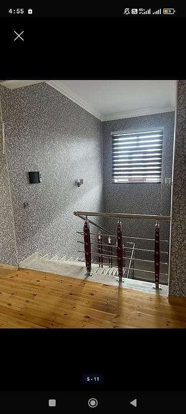 celilabad satilan evler: İki mərtəbəli həyət evi - Ümumi plan: daş hasarlı həyət, geniş — 5