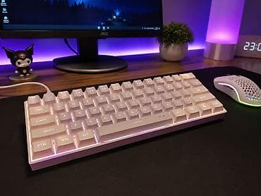 ipad magic keyboard: Məhsul: Kompakt mexaniki klaviatura (60% form‑faktor), ağ rəng — 1
