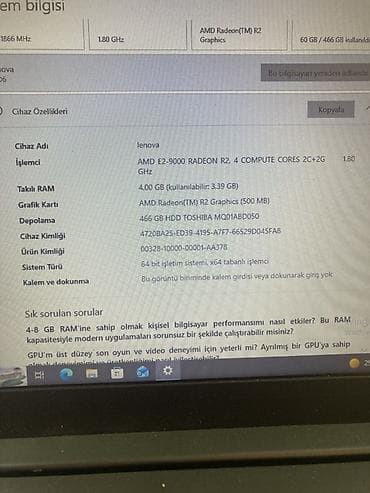 Lenovo: Lenovo 15.6 ", AMD E, 512 GB — 4