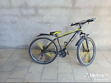 Velosiped – dağ/şosse tipli, qara-sarı dizayn. Texniki xüsusiyyətlər — 1