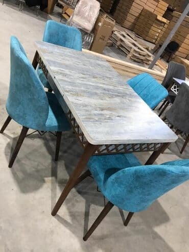 metbex stullari: Mətbəx üçün, Yeni, Açılan, Dördbucaq masa, 4 stul — 5