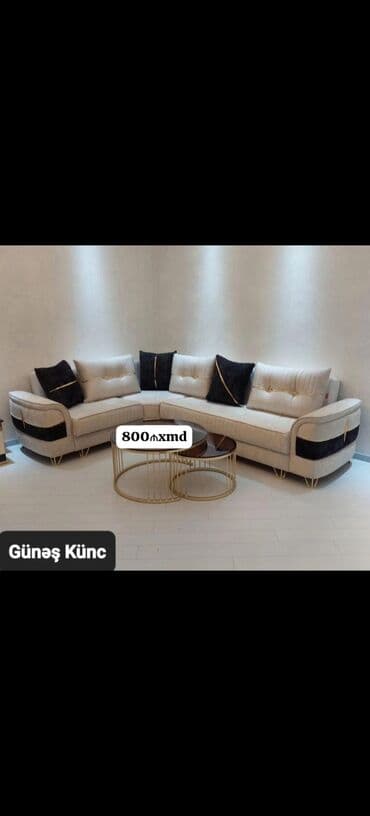 угловые диваны в баку: Угловой диван, Раскладной, Ткань — 20