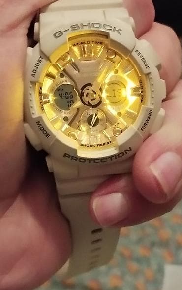 Smart qolbaqlar: İşlənmiş, Qol saatı, G-Shock, rəng - Bej — 2