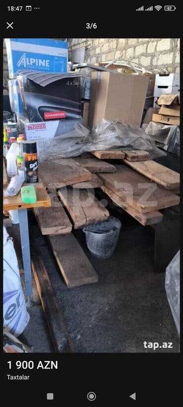 qapı və pəncərələr: Görüş taxtaları Suşilkadan çıxmış görüş taxtaları var. 2 kubdan — 3