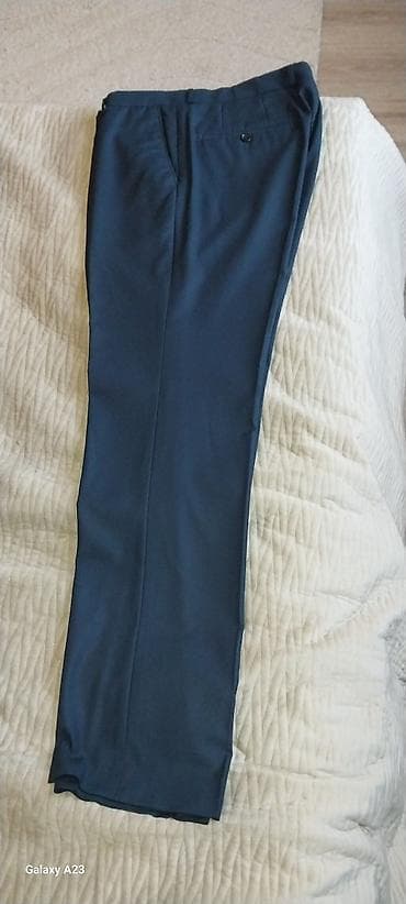 oglan milli geyim: Kişi klassik şalvarı - Rəng: tünd göy - Kəsim: Slim Fit (form) - — 1