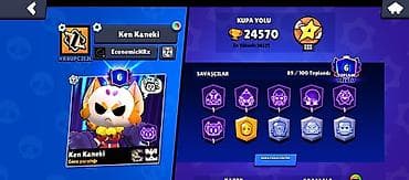 qızıl əşyalar: Brawl Stars hesabı – “Ken Kaneki” - Kupa: 24,570 (ən yüksək: 24,571) — 1