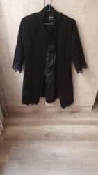 qadınlar üçün süni dublyonkalar: Palto, rəng - Qara — 2