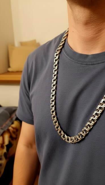 gümüş sırğalar: Boyunbağı, Gümüş, 155 g — 1