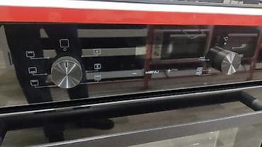 Quraşdırılan elektrik sobası - Ön panel: şüşə səth, iki ədəd metal