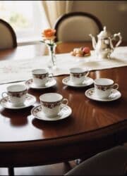 madonna serviz: Çay dəsti, rəng - Ağ, Keramika, Weimar, 6 nəfərlik, Polşa — 1