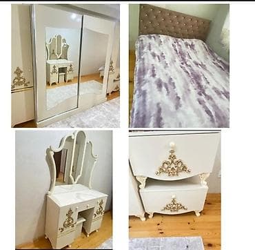 qapi ucun bezekler: İkinəfərlik çarpayı, Dolab, Termo, 2 tumba, İşlənmiş — 1