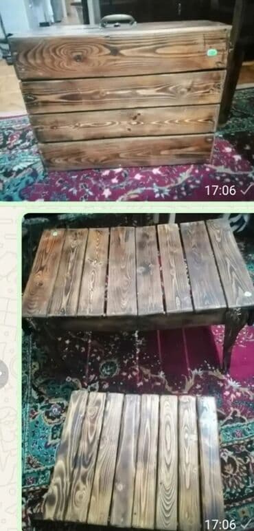 Balkon masası, Yeni, Açılan, Taxta, Dördbucaq masa