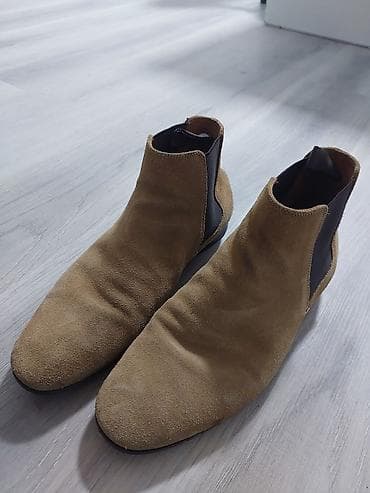 yay ayaqqabı: Zara Kişi üçün süet Chelsea tipli botlar - Model: Chelsea bot - — 1