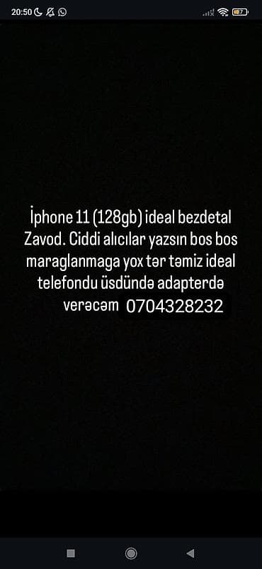 ıphon: IPhone 11, 128 GB, Qara — 1