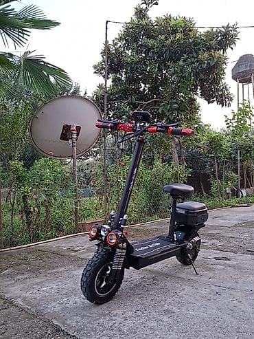 3 tekerli velosiped type 1: Elektrik skuter – off-road təkərlər və oturacaqlı - Güclü — 2