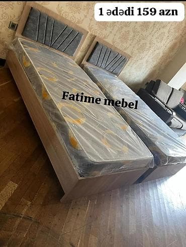 Yeni, Təknəfərlik çarpayı, Bazasız, Matras ilə, Siyirməsiz