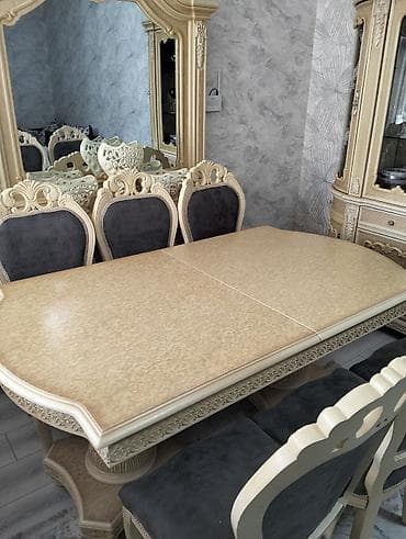 saloglu qiymetler: Qonaq otağı üçün, Açılan, Oval masa, 8 stul — 5