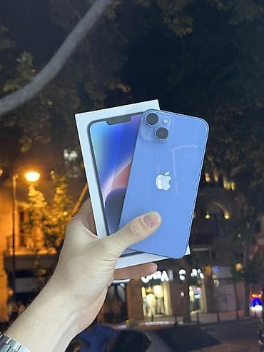 IPhone 14, 128 GB, Mavi, Barmaq izi, Face ID, Simsiz şarj — 1