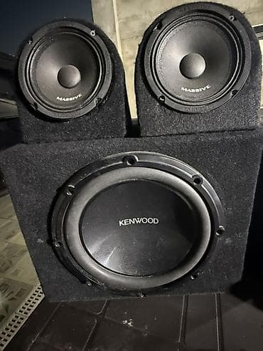 panel kamera: Avtomobil üçün səs sistemi komplekti - Subwoofer: Kenwood bas dinamik — 2