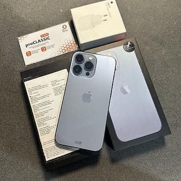 IPhone 13 Pro, 128 GB, Sierra Blue, Simsiz şarj lalafo.az -da IPhone 13 Pro, 128 GB, Sierra Blue, Simsiz şarj