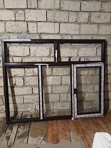 pendir: PVC pəncərə bloku - Material: PVC profilli, tünd rəngli (laminasiyalı — 1