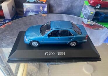 metbex tavan modelleri: Коллекционная модель Mercedes-Benz C200 W202 blue 1994 Altaya Scale — 15