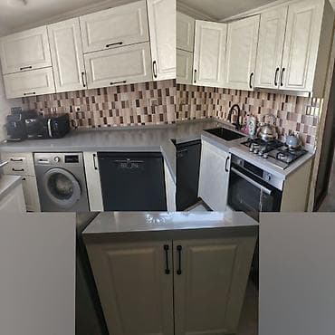 Membran mətbəx mebeli 400₼. Ölçü 1.85/1.15/40. Üzəri tökmə — 1