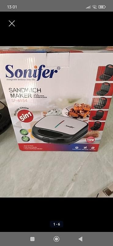 mini elektrik sobası: Toster Sonifer, rəng - Qara, Yeni, Ünvandan götürmə — 1