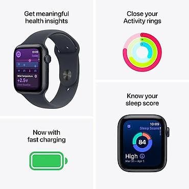 Личные вещи: Новый, Смарт часы, Apple, Водонепроницаемый, цвет - Черный — 3