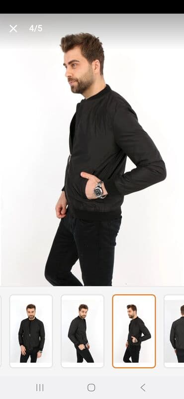 kişi geyim: Kurtka, Bomber, Payız, M — 5