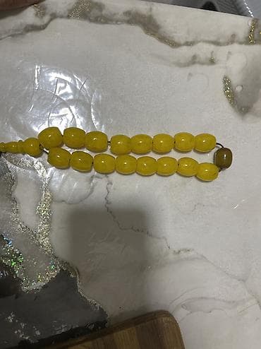 Antika kəhraba təsbeh – çox qədim - Material: təbii kəhraba