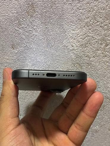 apple watch 1: IPhone 17, 256 GB, Black Titanium, Zəmanət, Simsiz şarj, Face ID — 9