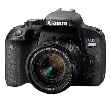 processor i7: Canon EOS 800D DSLR fotoaparat + EF‑S 18‑55mm f/4‑5.6 IS STM obyektiv — 1