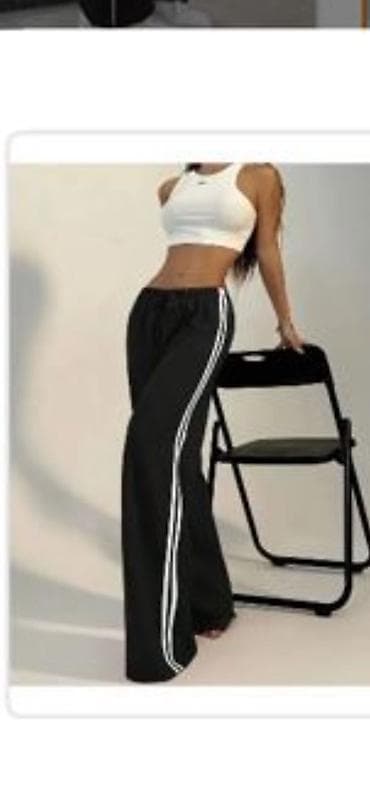 adidas dest: Qadınlar üçün idman üslubunda şalvar - Rəng: qara - Dizayn: hər iki — 1