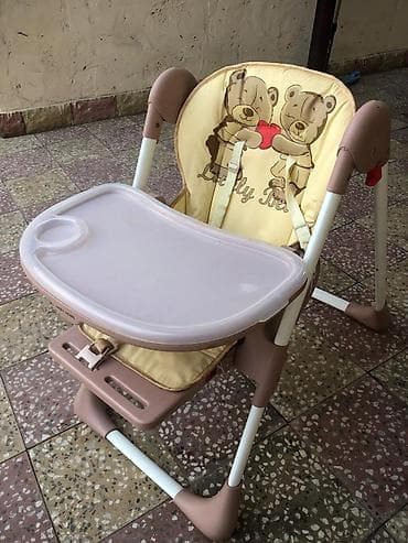 maşa i medved: Uşaq yemək stulu - Rəng: bej/çəhrayı tonlarda - Yumşaq süngərli — 3