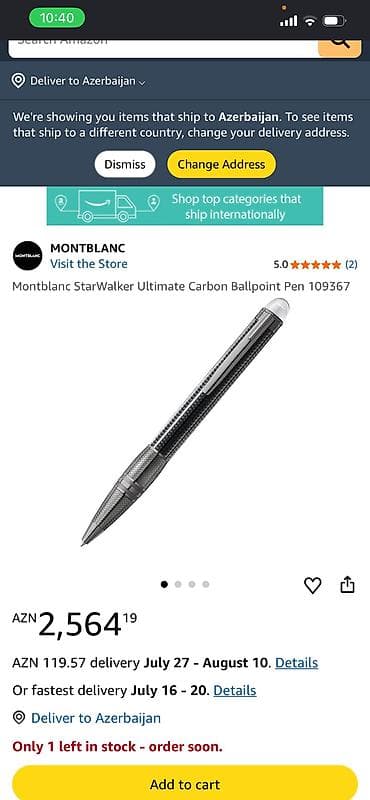 Digər aksesuarlar: Montblanc StarWalker Ultimate Carbon diyircəkli qələm 100% orijinaldır — 1