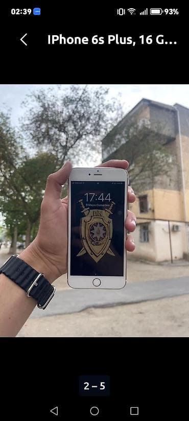 qazla qizdirici pec: IPhone 6s Plus, 16 GB, Rose Gold, Barmaq izi — 1