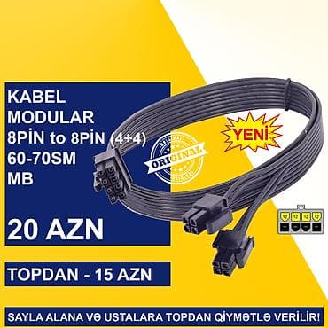 notebook satiram: Kabellər "4/8/24pin/MOLEX CPU/MB Original" SAYLA ALANA VƏ USTALARA — 3