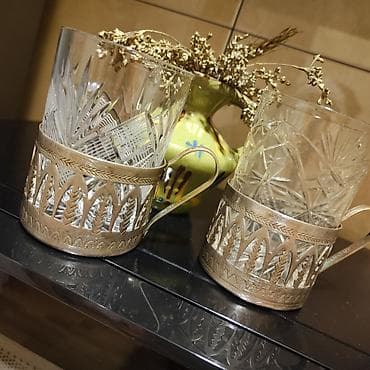 Podstakaniki vintajniyi milxior lesniyi listya sssr 1950 god 1 wt 15