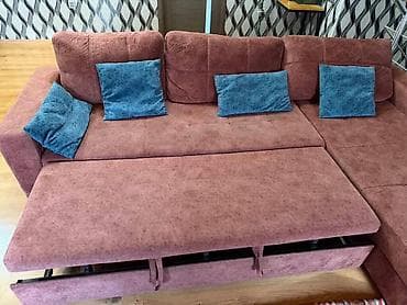 Divanlar: Künc divan, Açılan, Bazalı, Vеlur parça, Çatdırılma yoxdur — 2
