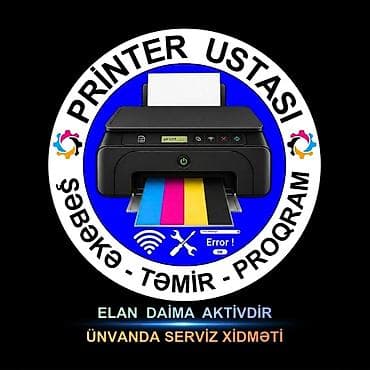 termal printer: "Printer təmiri ustası" olaraq printerlərin təmiri, quraşdırılması — 1