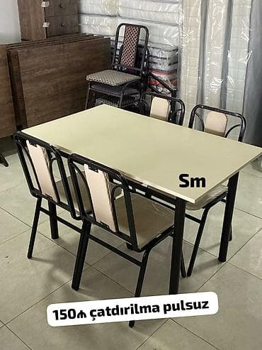 dolab metbex: Yemək masası və oturacaq dəstləri. Şəkillərdə müxtəlif model və rəng — 2