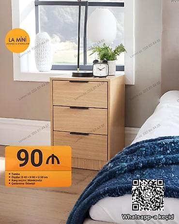 Tumba – lakonik və minimalist dizayn - Material: ağac teksturasında