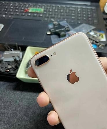 vintaj telefon: IPhone 8 Plus, 64 GB, Rose Gold, Barmaq izi, Sənədlərlə — 3