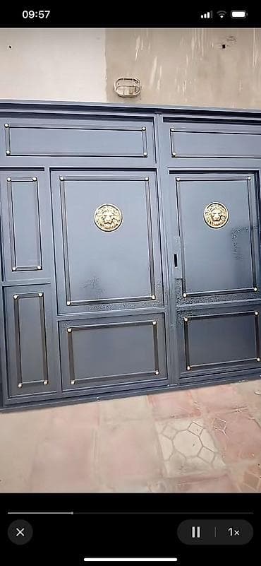 Döşəmə: Dəmir Həyət darvazası, Siyirmə, Qapı ilə, rəng - Qəhvəyi, Kredit yoxdur — 4