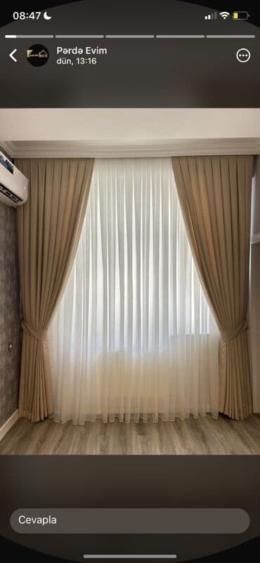 qiz otagi ucun perdeler: İkili pərdə dəsti – klassik model zagazla hazrlamişdi 450 azn Satlir — 1